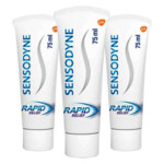 Plein <b>3x</b> Sensodyne Tandpasta Rapid Relief Mint aanbieding