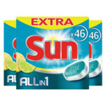 3x Sun Vaatwastabletten All-in-1 Citroen - 24.31 euro