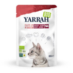 14x Yarrah Biologisch Kattenvoer Rund