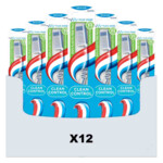 12x Aquafresh Tandenborstel Clean Control Medium