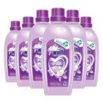 6x At Home Wasverzachter Floral Passion 20 Wasbeurten  750 ml