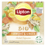 4x Lipton Kruidenthee Turmeric & Ginger