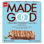 6x MadeGood Chocolate Drizzled Granola Bars Vanilla Flavor