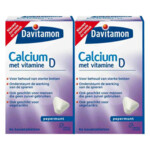 Plein <b>2x</b> Davitamon Calcium Vitamine D3 Pepermunt aanbieding