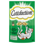 6x Catisfactions Kattensnack Kattenkruid  60 gr