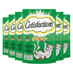 6x Catisfactions Kattensnack Kattenkruid 60 gr