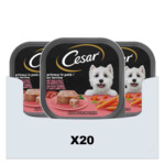 20x Cesar Hondenvoer Nat Primeur Kalf & Worteltjes 300 gr