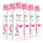 6x Dove Shower Foam Rose Oil
