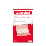 3x Leukoplast Cuticell® Contact Siliconen Wondcontactlaag 5 cm x 7,5 cm