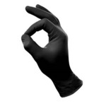 Handschoenen Nitril Poedervrij Zwart M - 11.99 euro