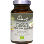 It's Amazing Biologische Chlorella & Spirulina 500 mg