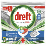 Dreft Platinum Plus All In One Vaatwastabletten Deep Clean  18 stuks
