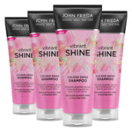 4x John Frieda Vibrant Shine Colour Shampoo