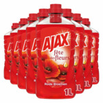 8x Ajax Allesreiniger Fete de Fleur Rode bloemen