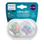 Philips Avent Ultra Air Fopspeen 6-18 maanden Meisje