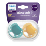 Philips Avent Ultra Soft Fopspeen 6-18 maanden Jongen/Meisje  2 stuks