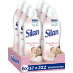 6x Silan Wasverzachter Sensitive 37 Wasbeurten