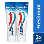 3x Aquafresh Tandpasta Freshmint 3in1 Gezonde Tanden - 12.1 euro