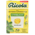 3x Ricola Keelpastilles Citroen Munt Suikervrij Doosje - 7.4 euro