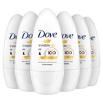 6x Dove Deodorant Roller Invisible Dry
