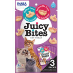 6x Inaba Kattensnack Juicy Bites Garnaal - Zeevruchten
