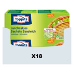 18x Toppits Lunchzakjes Hersluitbaar 1 liter - 43.98 euro