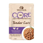 Wellness Core Kattenvoer Tender Cuts Kalkoen - Eend  85 gr