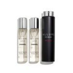 Chanel Allure Homme Sport Geschenkset Eau de Cologne Travel Spray 20 ml + 2x navulling 20 ml