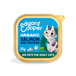 Edgard &amp; Cooper Kattenvoer Adult Pate Zalm - Kip  85 gr