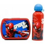 Schoolset, Broodtrommel Met Drinkfles Spiderman