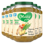 6x Olvarit Maaltijd 8m Doperwten Kalkoen Aardappel - 11.95 euro