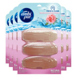 6x Ambi Pur Toiletblok Navulling Wilde Roos & Grapefruit