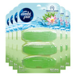 6x Ambi Pur Toiletblok Navulling Bamboe & Lotus