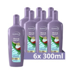 6x Andrelon Shampoo Mild &amp; Zacht  300 ml