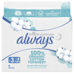 Always Maandverband Bio Cotton Protection Ultra Night met Vleugels - 3.75 euro