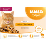 Iams Delights Pouch Multipack Senior Chicken Jelly