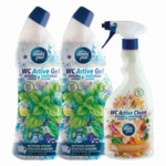Wc Active Clean Spray, Toiletreiniger Wc Active Gel en Toiletblok Pakket - 6.83 euro