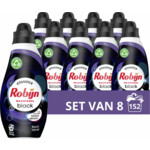 8x Robijn Klein &amp; Krachtig Wasmiddel Black Velvet 19 Wasbeurten  665 ml