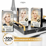 2x L'Oréal Preference Le Blonding Haarkleuring 11.21 Ultra Licht Parelmoer Asblond - 27.13 euro
