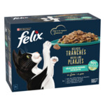 Felix Heerlijke Plakjes in Gelei Selectie Vis 12 x 80 gr
