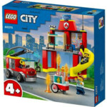 Lego City Fire 60375 Brandweerkazerne En Wagen