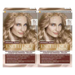 2x L'Oréal Excellence Crème Universal Nudes Permanente Haarkleuring 8U Universeel Lichtblond - 30.17 euro
