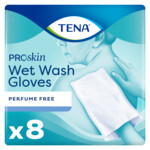 3x TENA Wet Wash Handschoen Zonder Parfum
