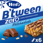 Hero B&#039;tween Mueslireep Zero Melkchocolade  6x20gr