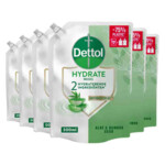 6x Dettol Refill Handzeep Hydrating Aloe Vera