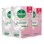 3x Dettol Refill Handzeep Sensitive