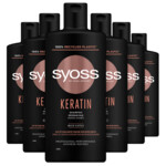 6x Syoss Keratin  Shampoo  440 ml