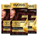 3x Syoss Oleo Intense Haarverf 4-23 Bordeaux Rood - 24.45 euro
