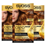 3x Syoss Oleo Intense Haarverf 6-78 Koperblond - 26.15 euro