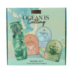 Sence Ocean Mask Kit Geschenkset Peach Shell Sheet Mask + Bubble Sheet Mask + Seaweed Sheet Mask + Hoofdband